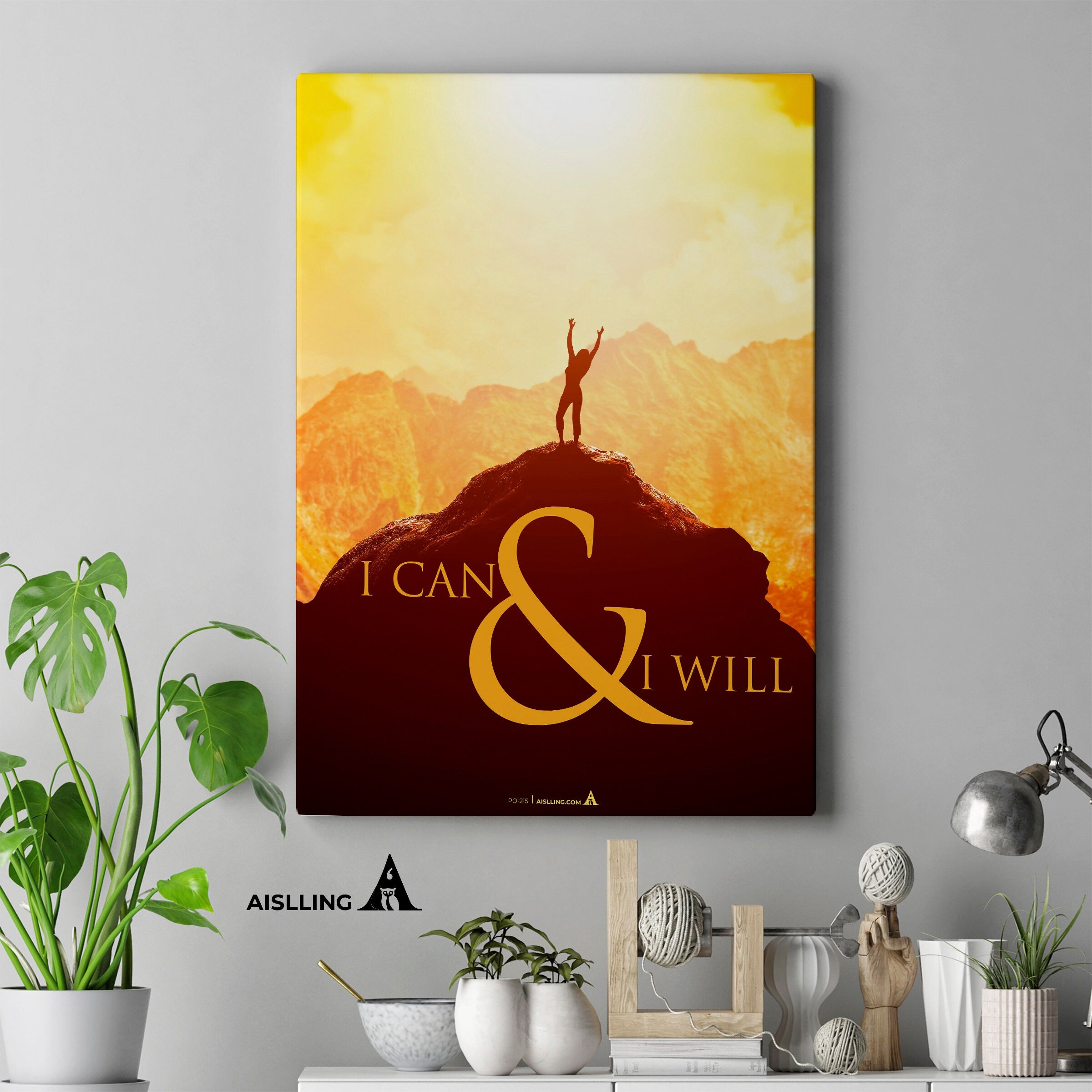 Aislling — I can & I will, Quote Poster Printables Inspirational Quote Poster Motivational Art Famous Quotes | Aislling printable