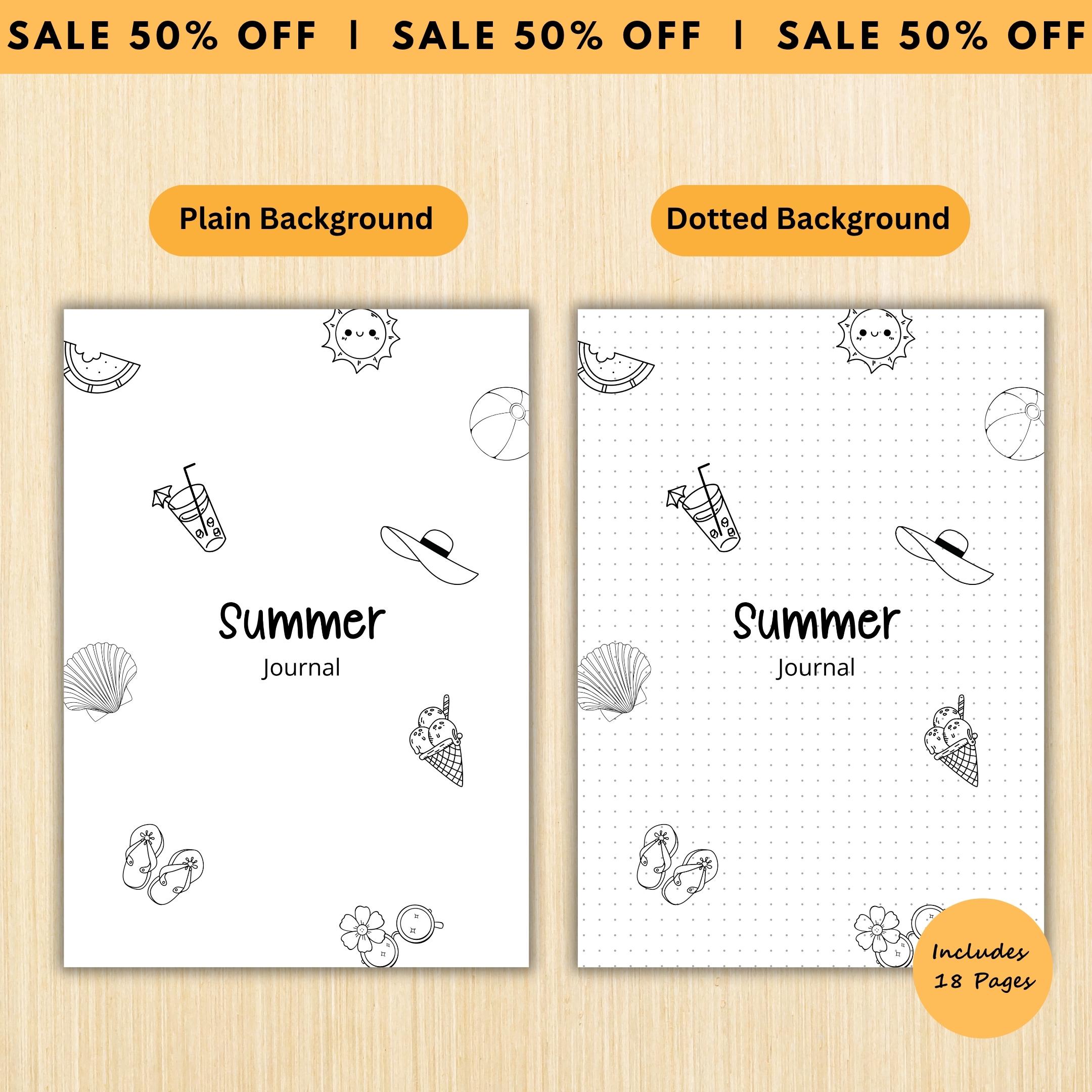 Daily Planner — Summer Journal Bundle, 18 Journal Pages, Summer Tracker Bundle, Summer Bucket List, PRINTAB... | Bloom Joyfully printable
