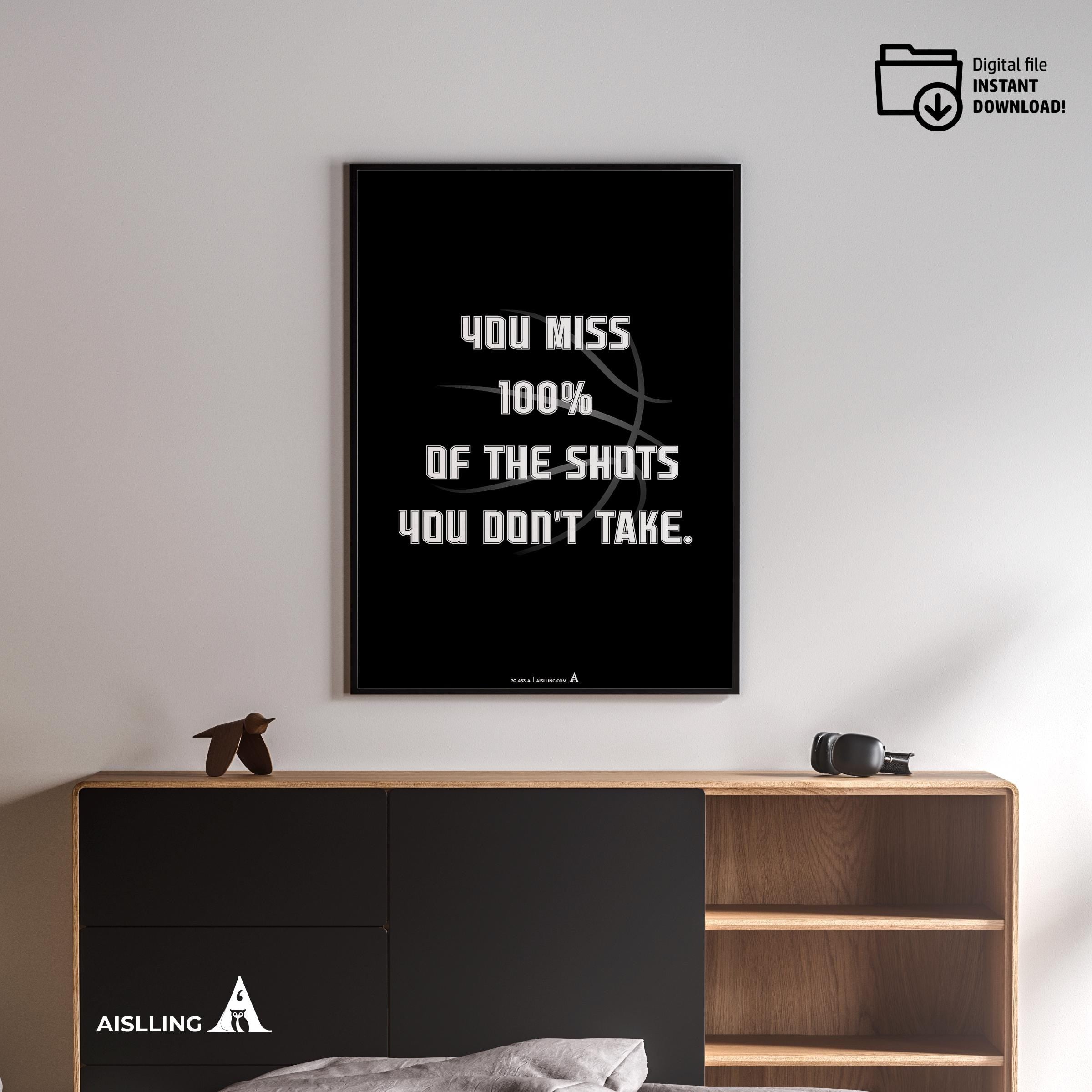 Aislling — Michael Jordan Quotes Digital Printable Wall Art Inspirational Quotes Jordan Mentality Poster Ba... | Aislling printable