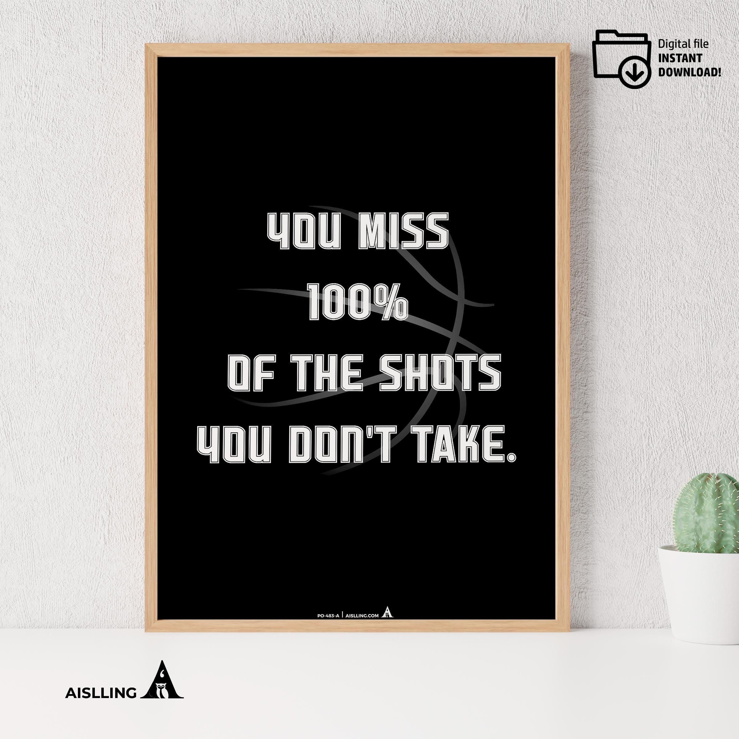 Aislling — Michael Jordan Quotes Digital Printable Wall Art Inspirational Quotes Jordan Mentality Poster Ba... | Aislling printable