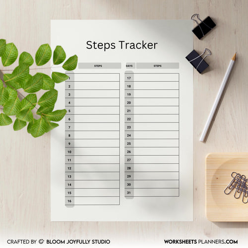 10K Step Tracker — Step Tracker PRINTABLE, Daily Walking Log, Fitness Planner PDF, Health Log, A4, A5, Lett... | Nutri Track printable