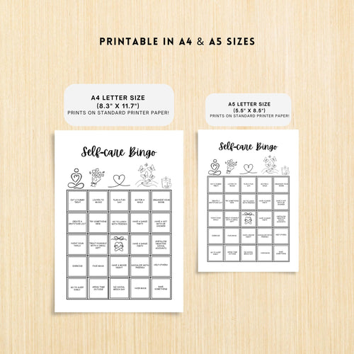 Affirmation — Self Care Bingo PRINTABLE, Mental Health Bingo, Wellness Challenge Tracker, Self Love Printab... | Mindfulness printable