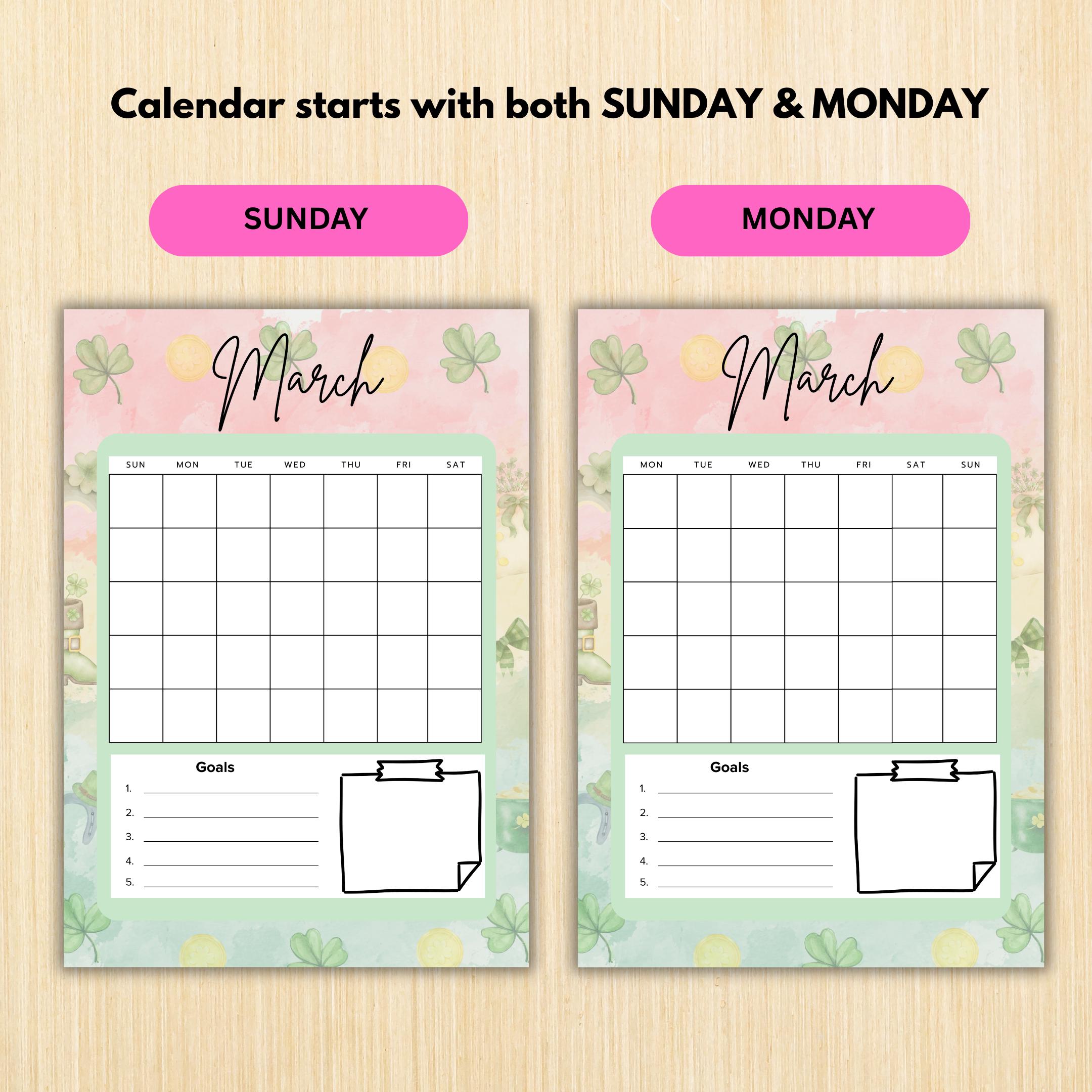 Digital Planner — MARCH Planner Bundle, Habit Tracker, Saving Planner, Mental Health, Gratitude, Mood Track... | Mindfulness printable
