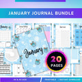 Digital Planner — January Monthly Tracker PRINTABLE, New Year Habit Tracker, Goal and Routine Planner, Inst... | Bloom Joyfully printable