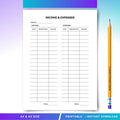 Budget Pdf — Income Tracker, Expense Tracker, Business Money Organizer, Financial Planner, Monthly Budget, ... | Bloom Joyfully printable