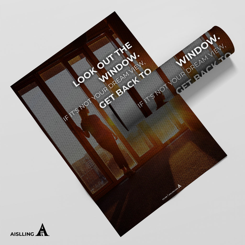 Aislling — look out the window, motivational Quote, Printables, Inspirational Quote Poster, Motivational Ar... | Aislling printable