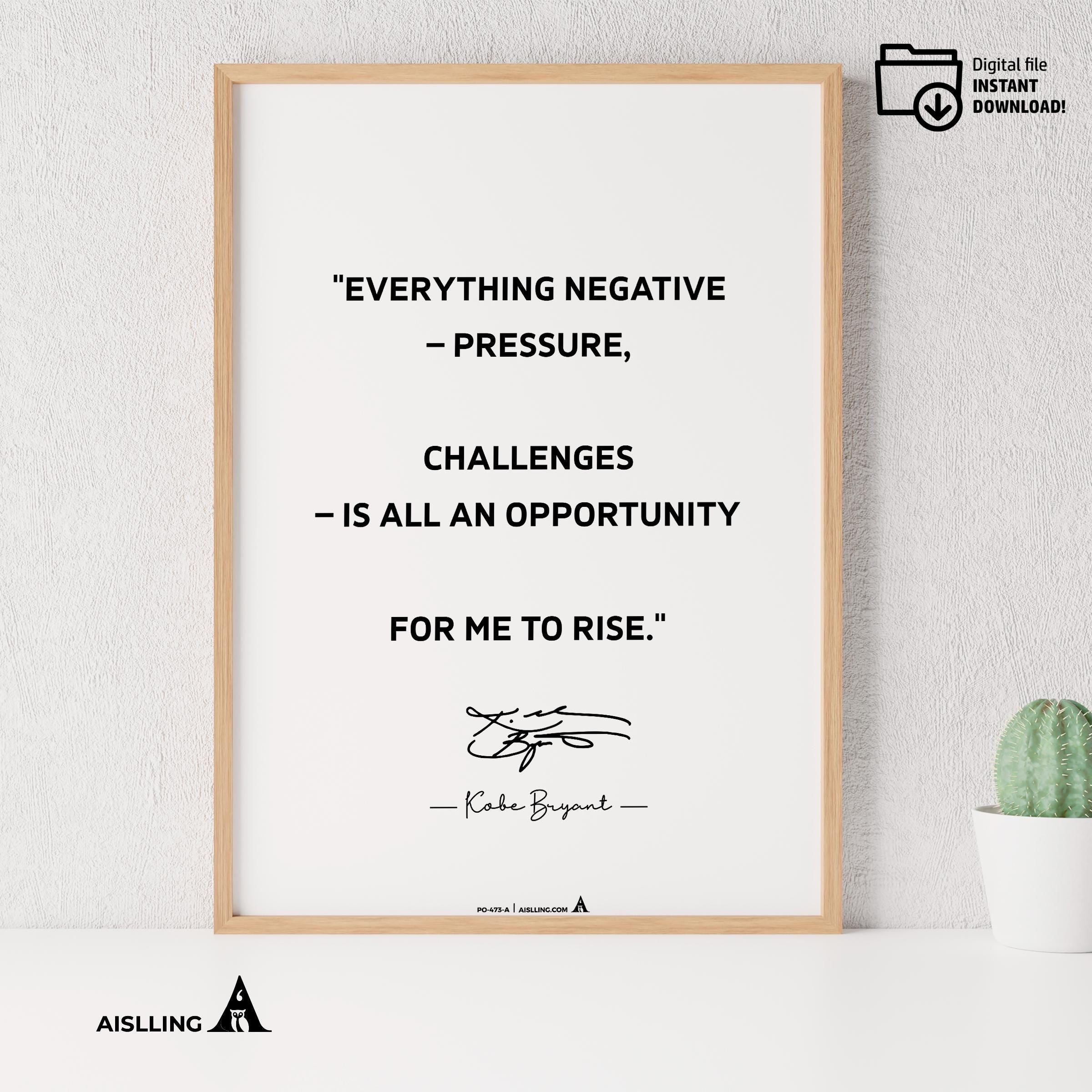 Aislling — Kobe Bryant Mamba Mentality Poster: Inspirational NBA Wall Art (Digital Download) | Aislling printable