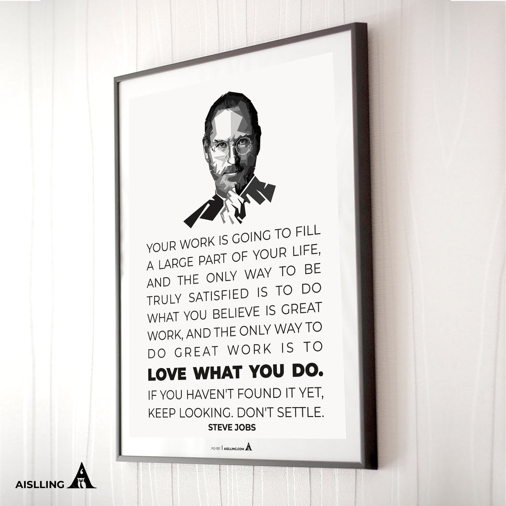 Aislling — Steve jobs success love what you do, Quote Poster Printables, Inspirational Quote Poster, Motiva... | Aislling printable