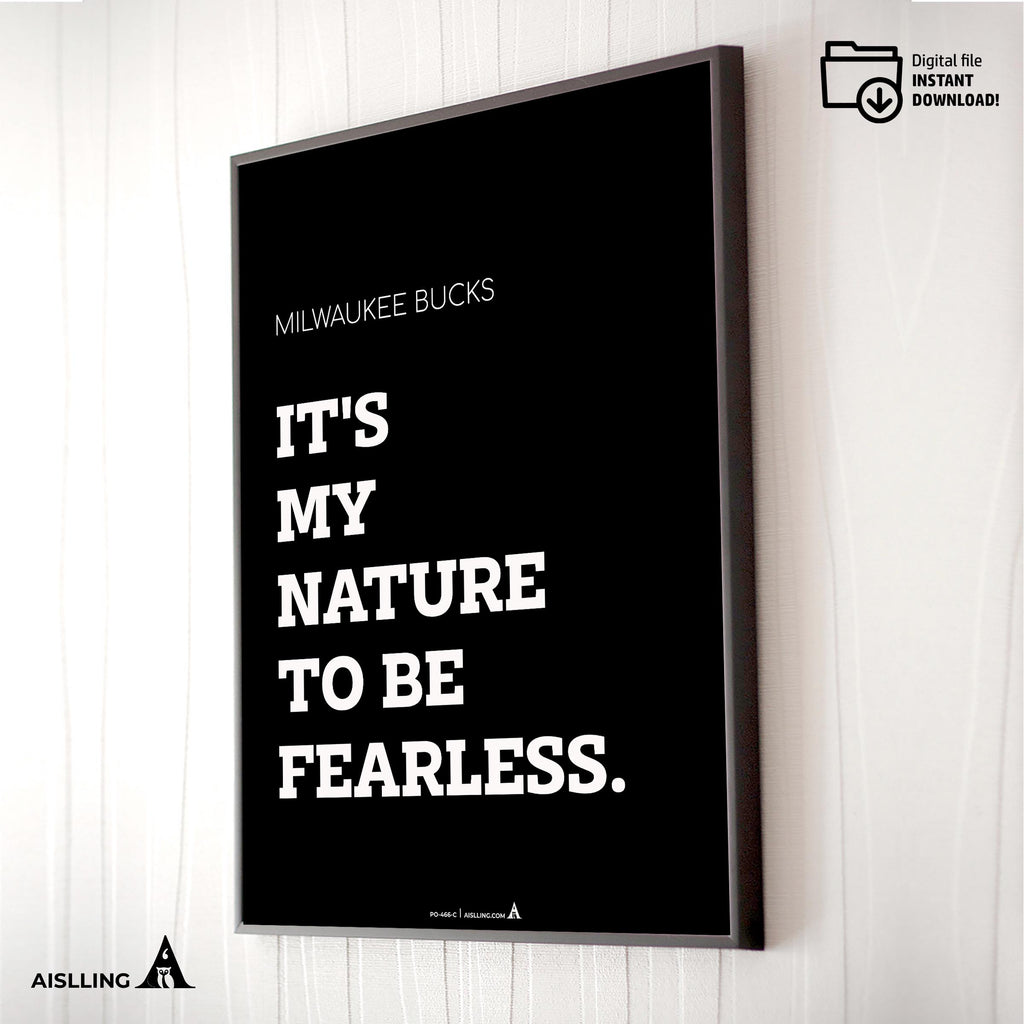Aislling — Digital Printable Wall Art Inspirational Quotes Jordan Mentality Poster Basketball Quote Milwauk... | Aislling printable