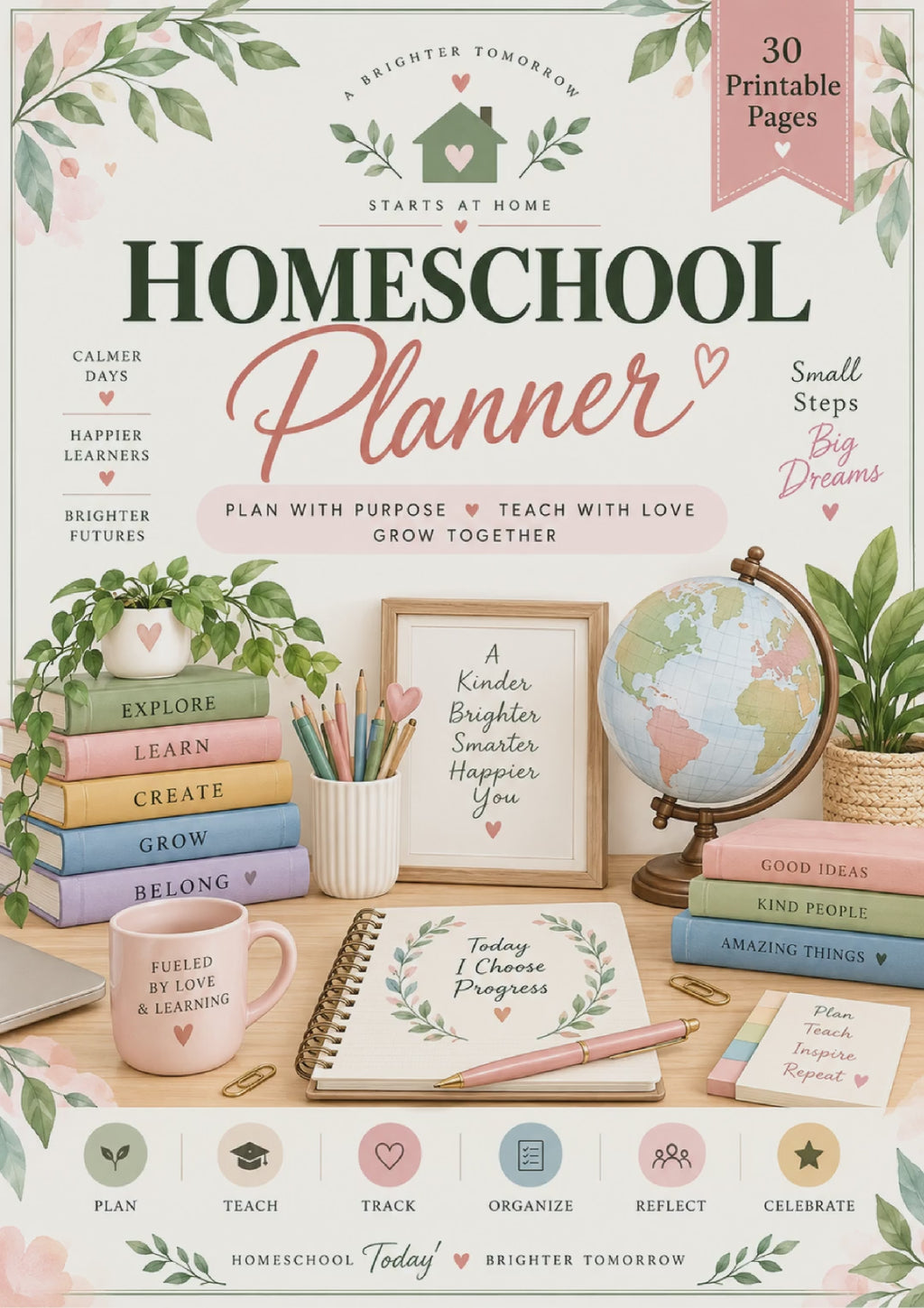 Homeschool Planner original PDF slideshow — all 30 pages