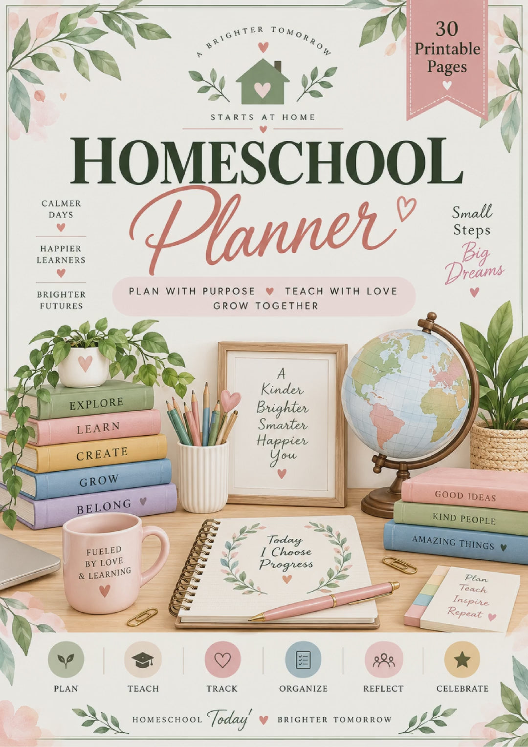 Homeschool Planner original PDF slideshow — all 30 pages