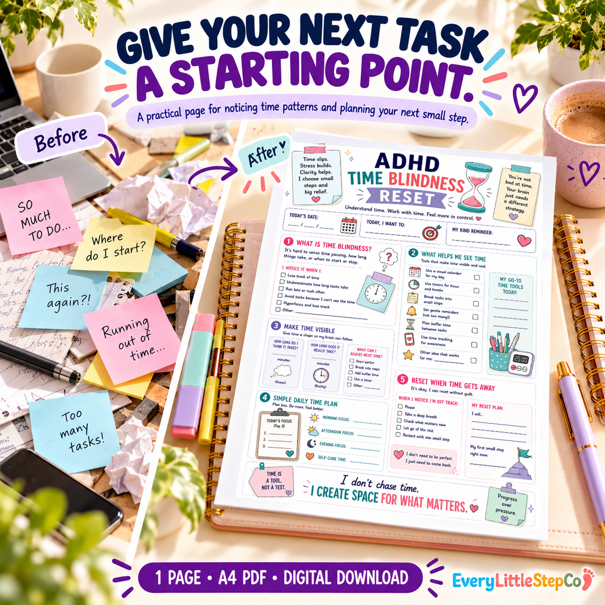 ED-093 Before After Transformation Master — original worksheet in generated mockup