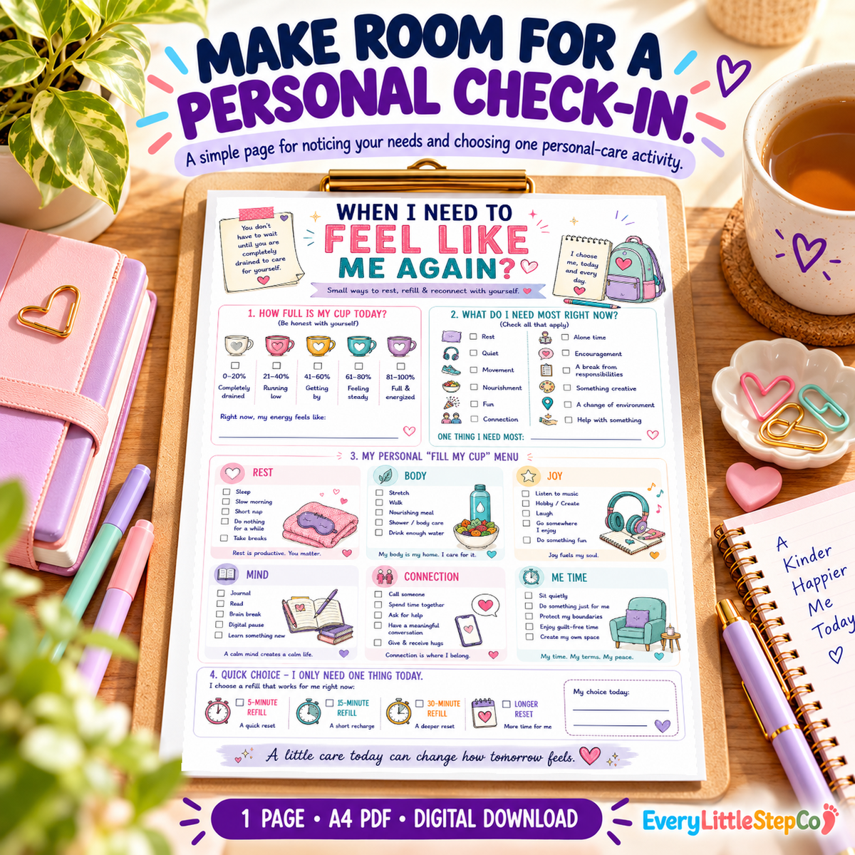 ED-095 Lifestyle Hero — original worksheet in generated mockup