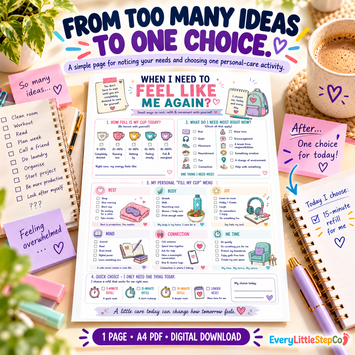 ED-095 Before and After Transformation — original worksheet in generated mockup
