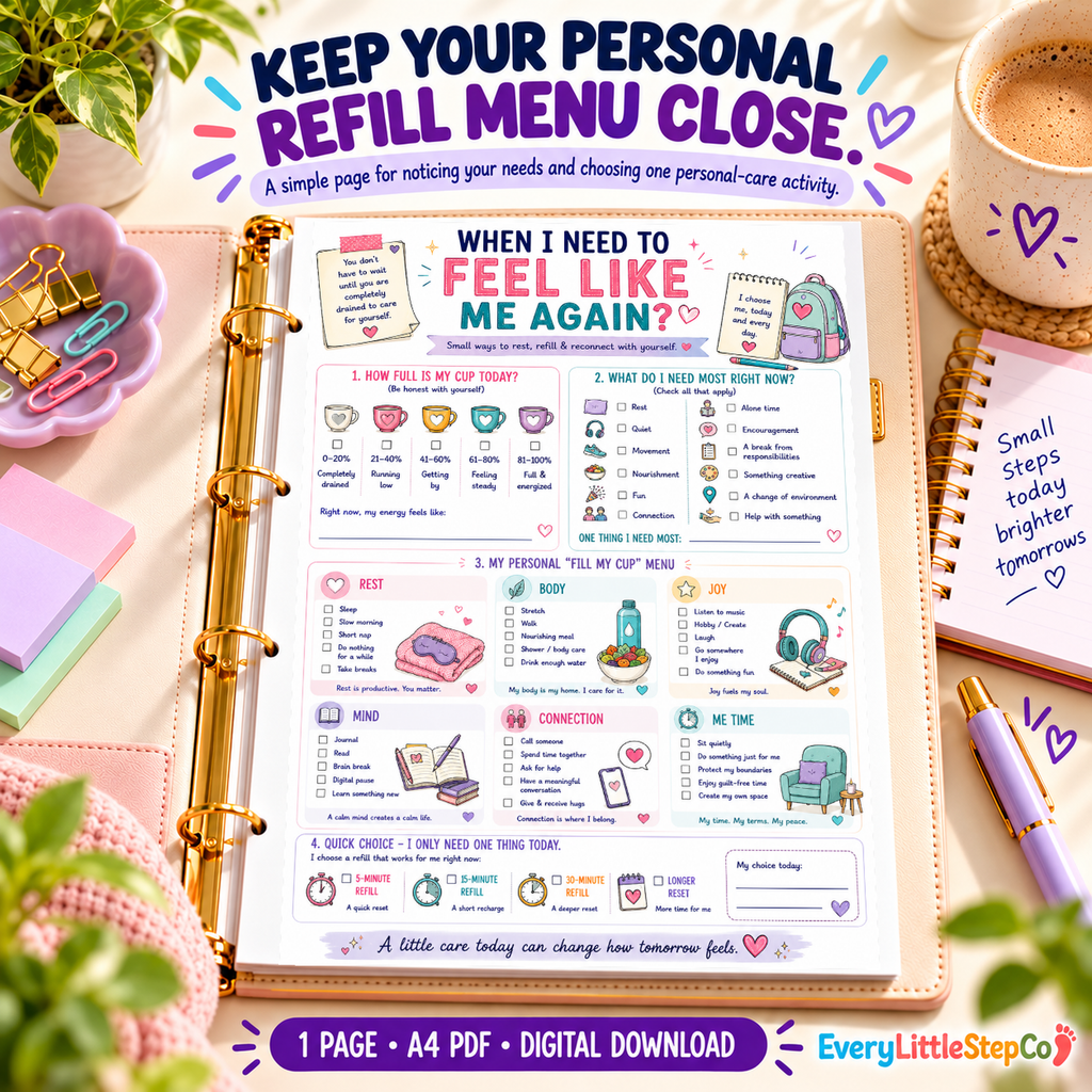 ED-095 Premium Ring Binder Cover Feature — original worksheet in generated mockup