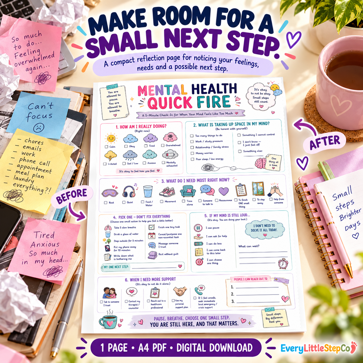 ED-096 Before After Transformation Master — original worksheet in generated mockup