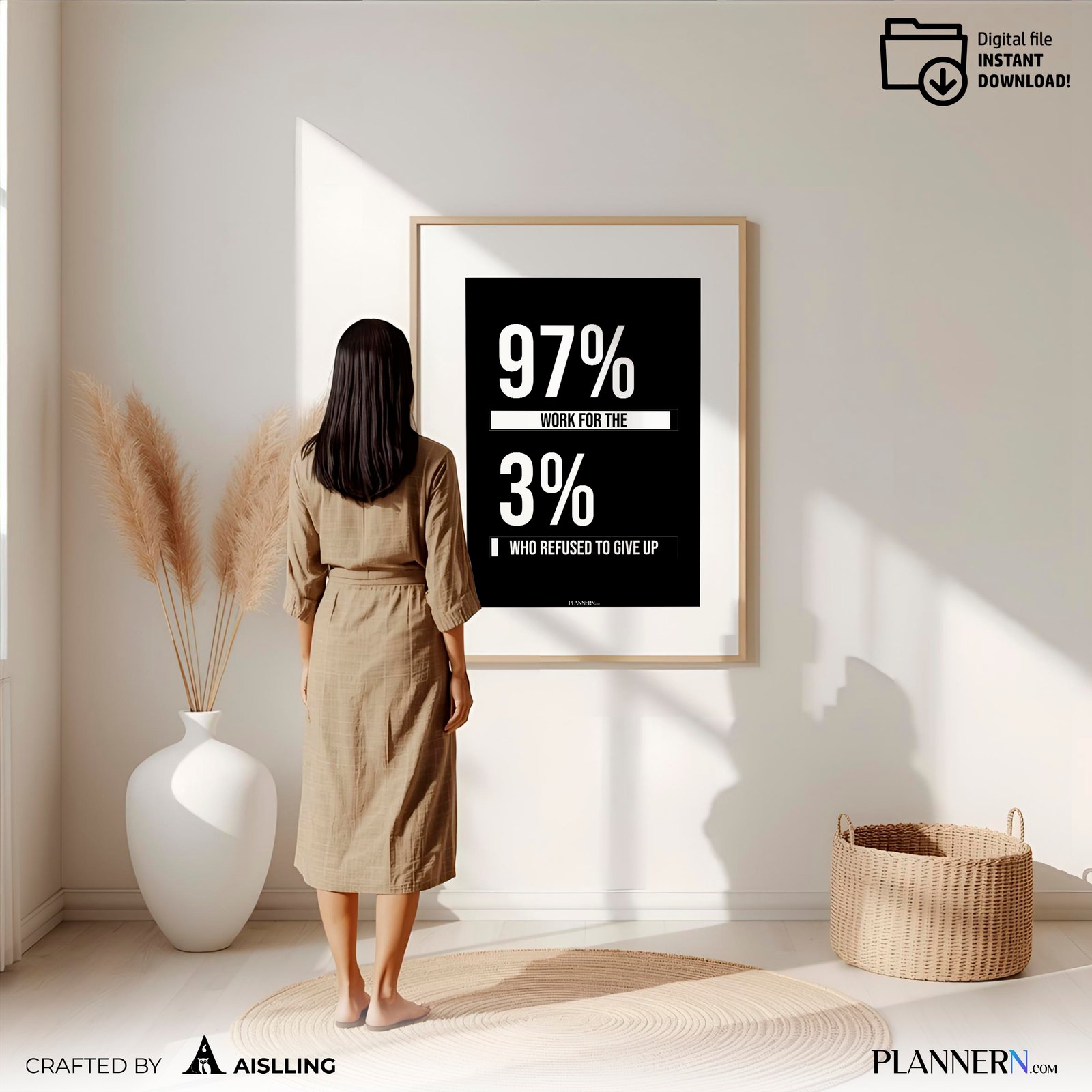 97% work for the 3% who refused to give up