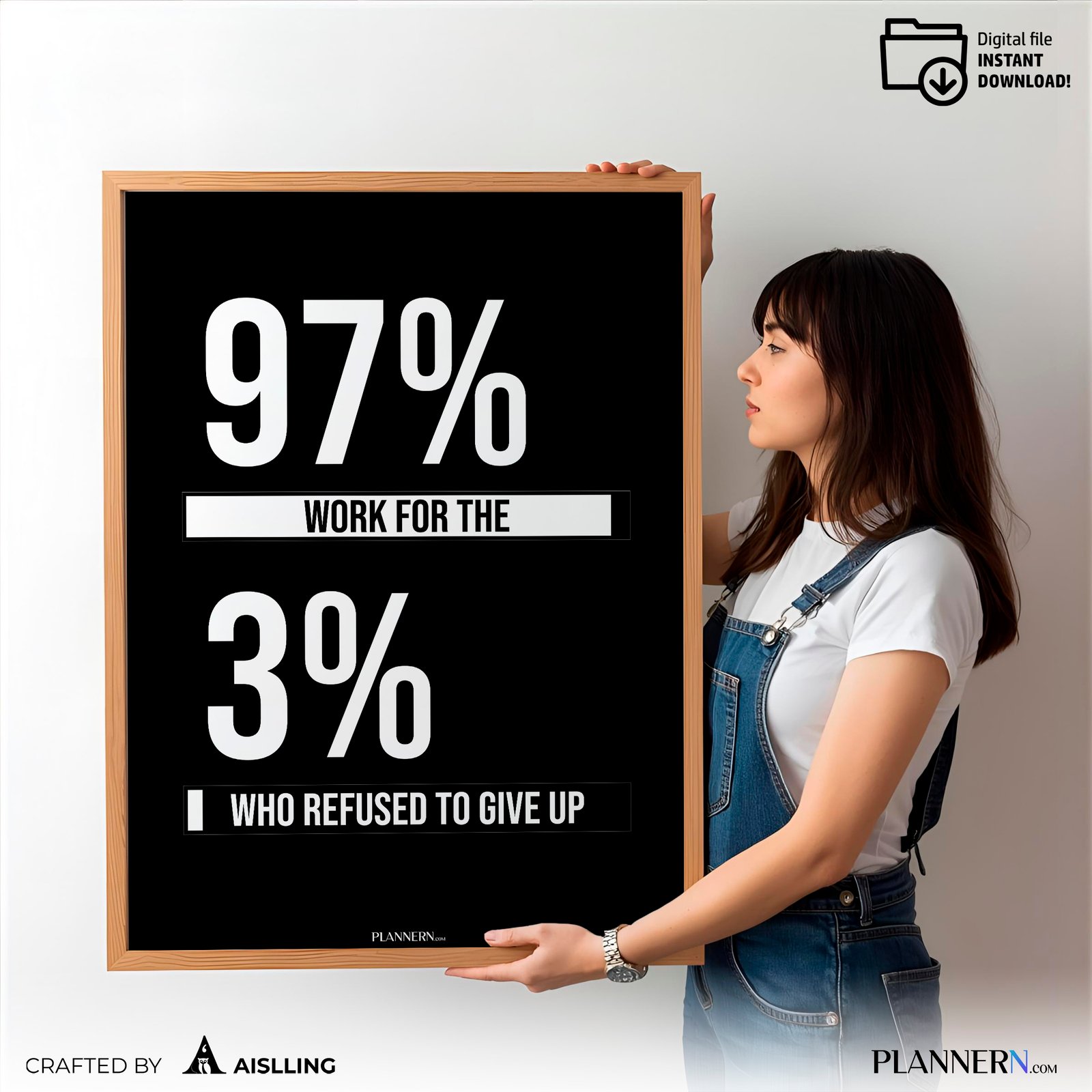 97% work for the 3% who refused to give up