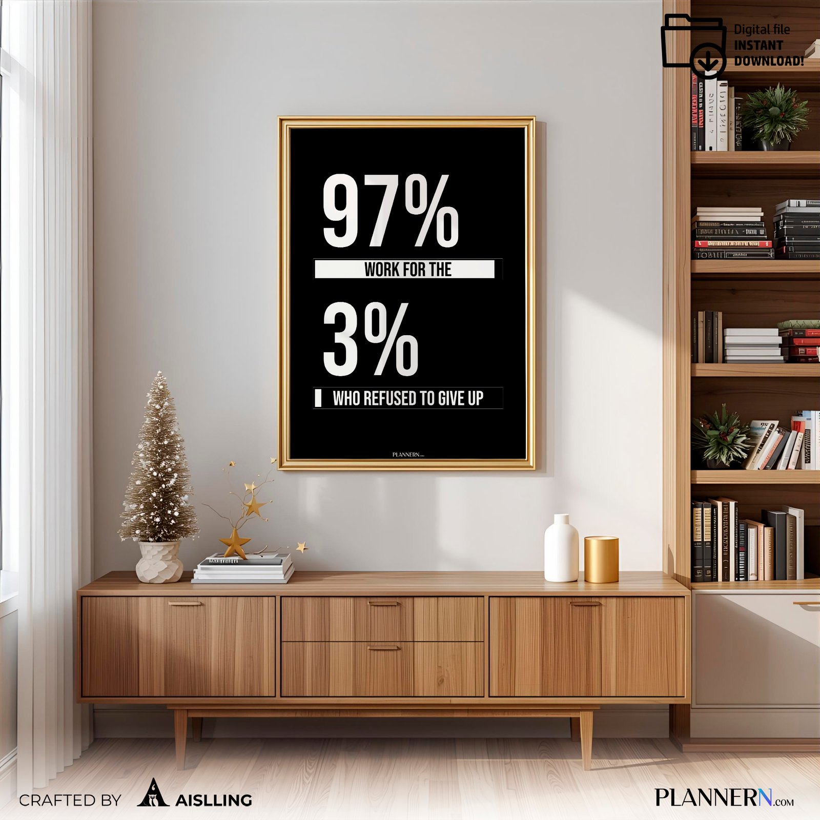 97% work for the 3% who refused to give up