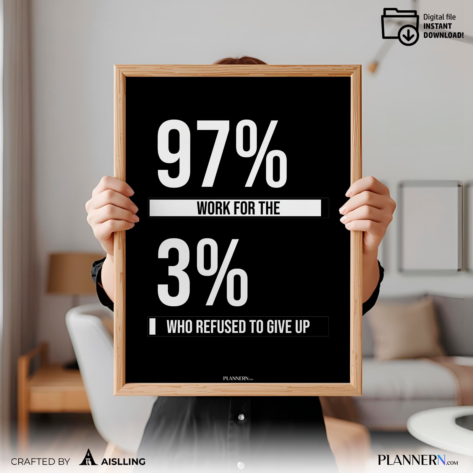 97% work for the 3% who refused to give up