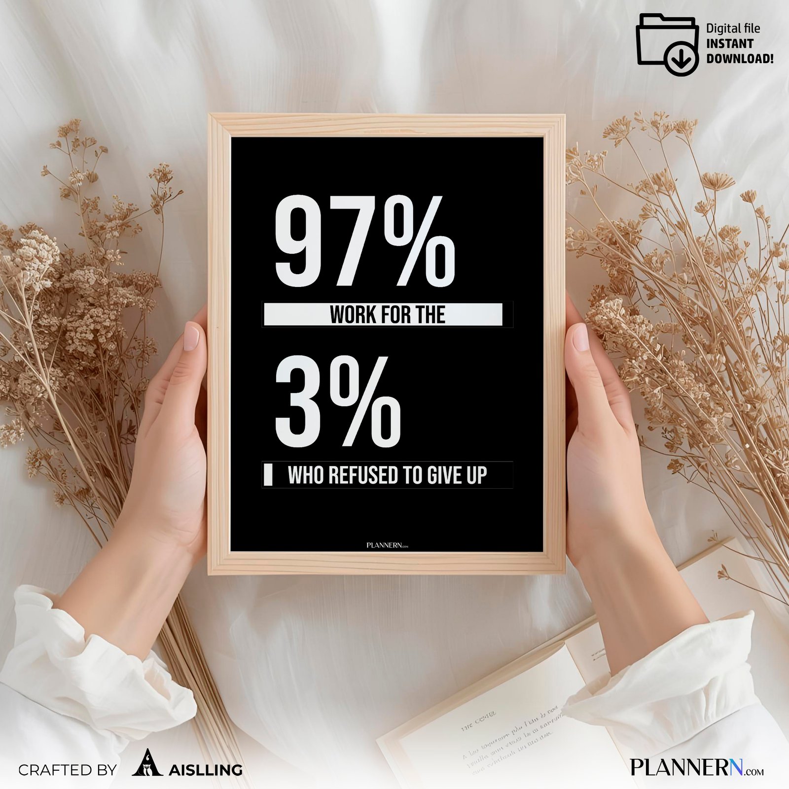 97% work for the 3% who refused to give up