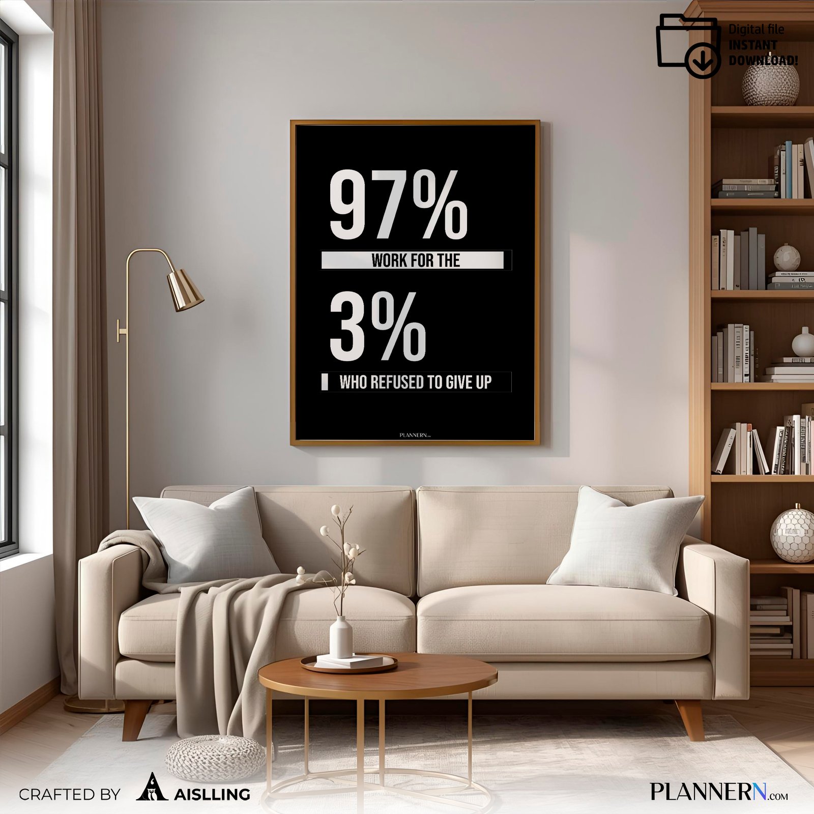 97% work for the 3% who refused to give up