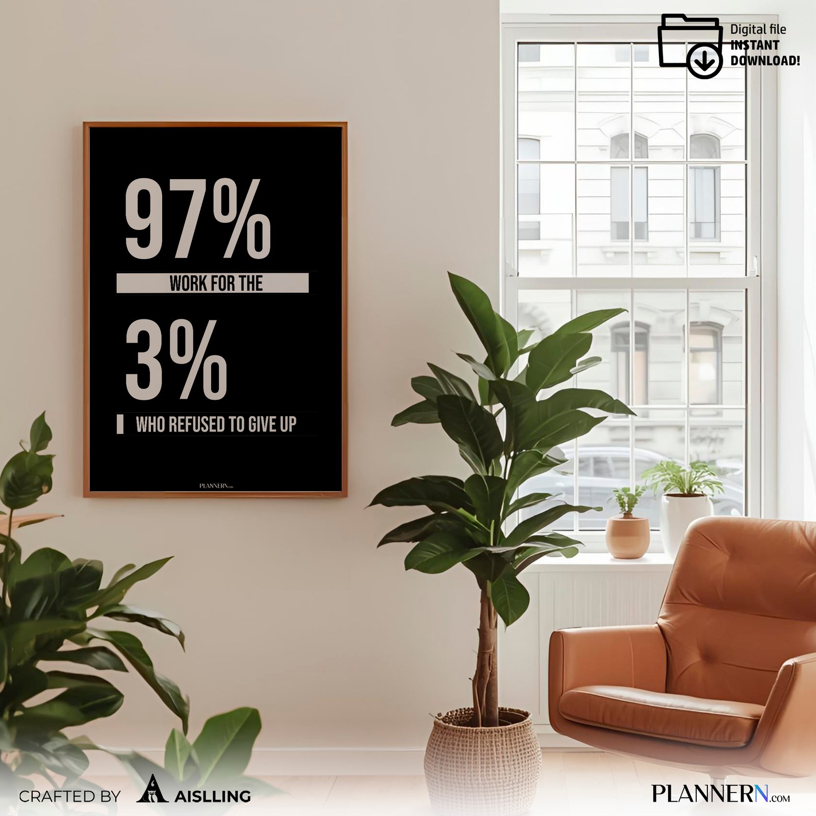 97% work for the 3% who refused to give up