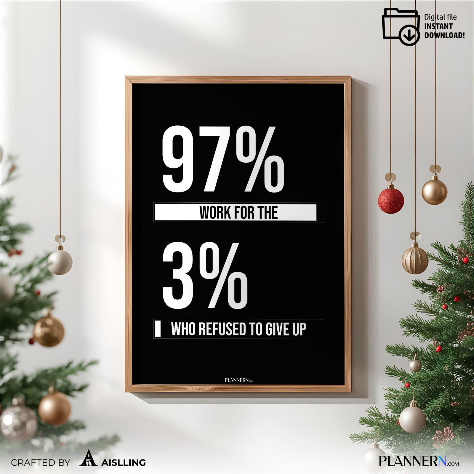 97% work for the 3% who refused to give up