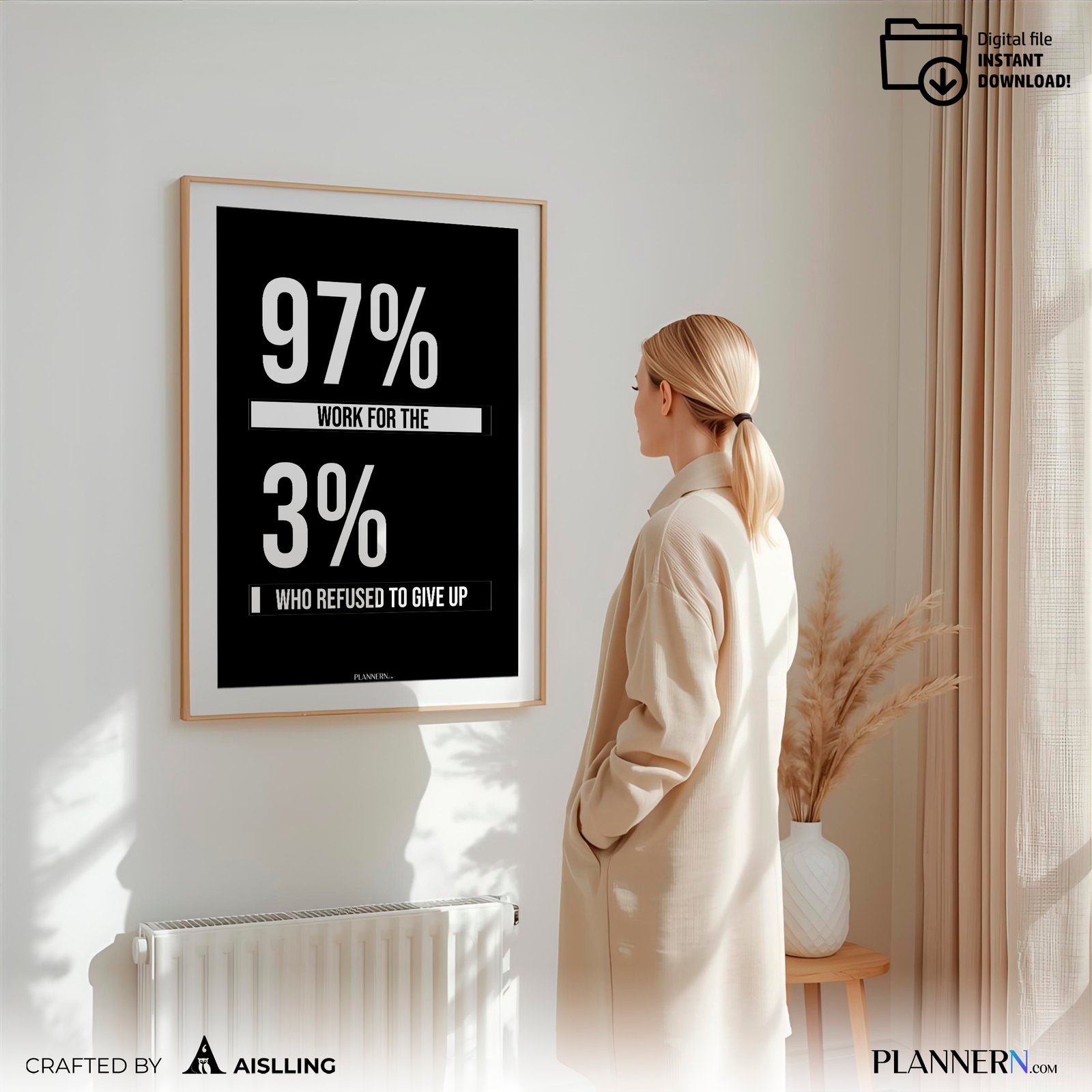 97% work for the 3% who refused to give up