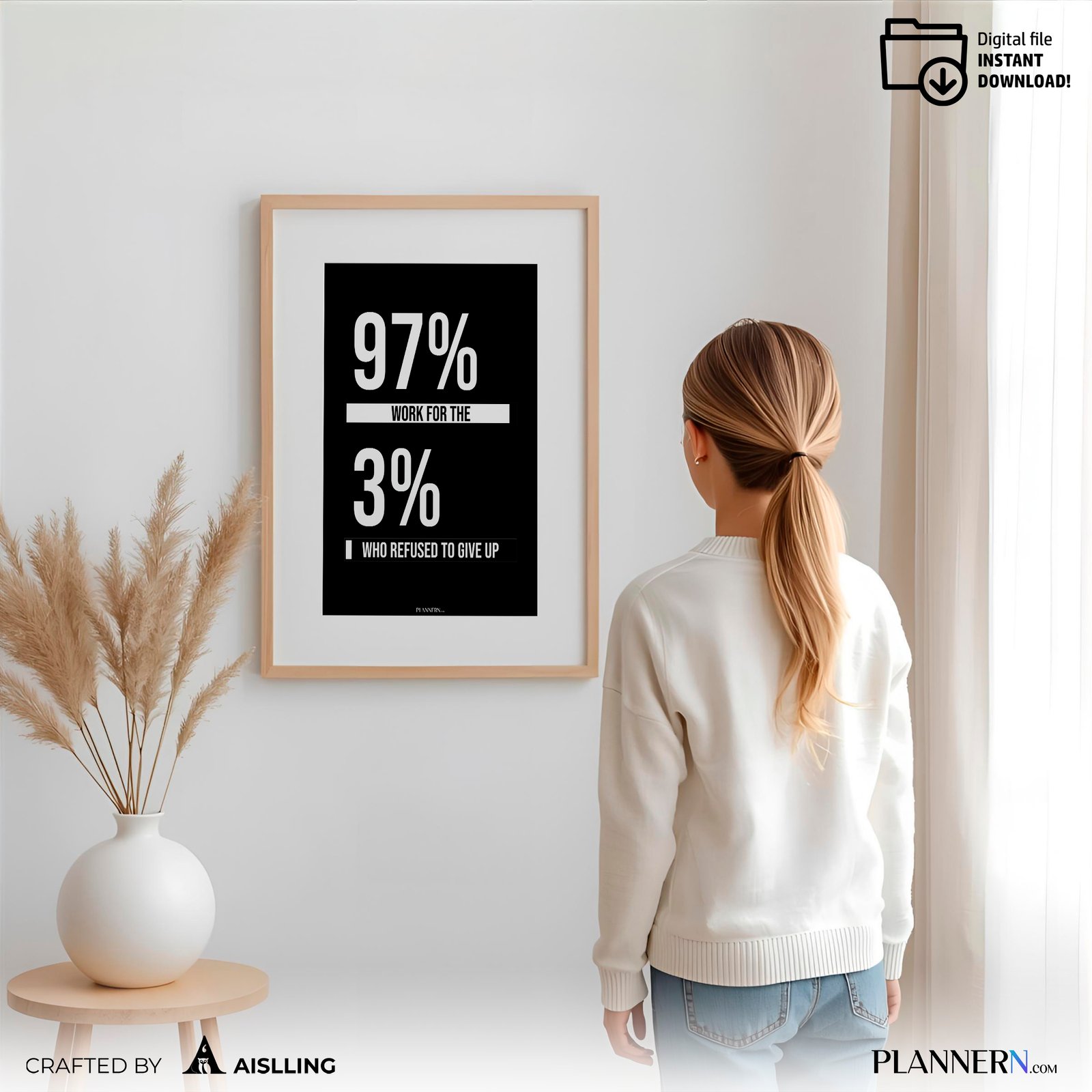 97% work for the 3% who refused to give up