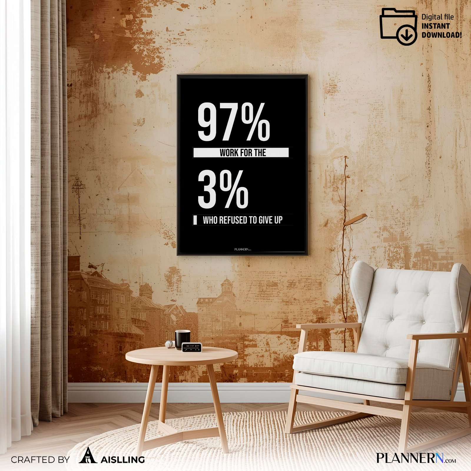 97% work for the 3% who refused to give up