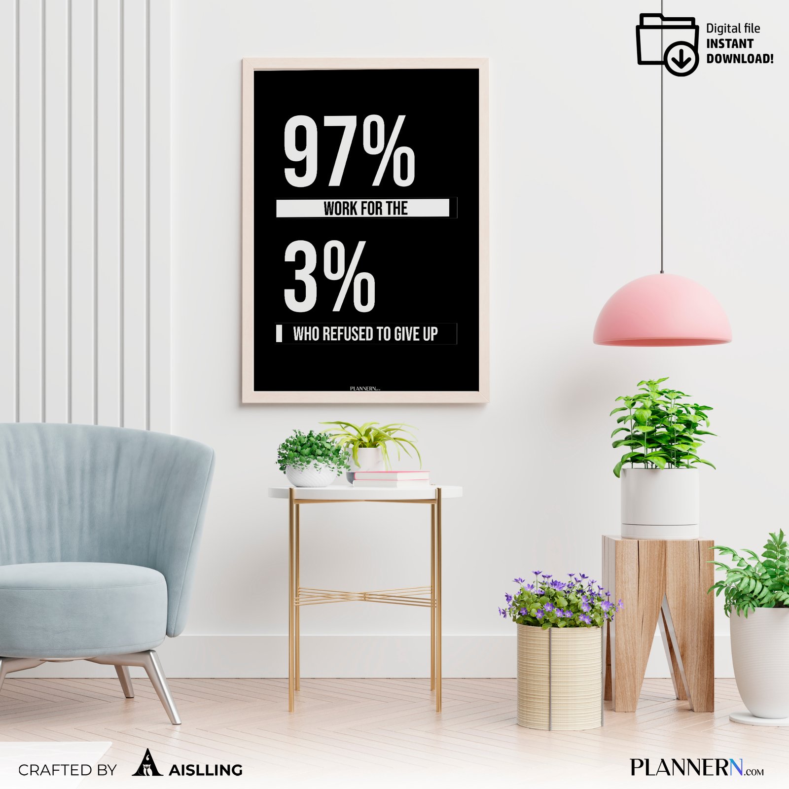 97% work for the 3% who refused to give up