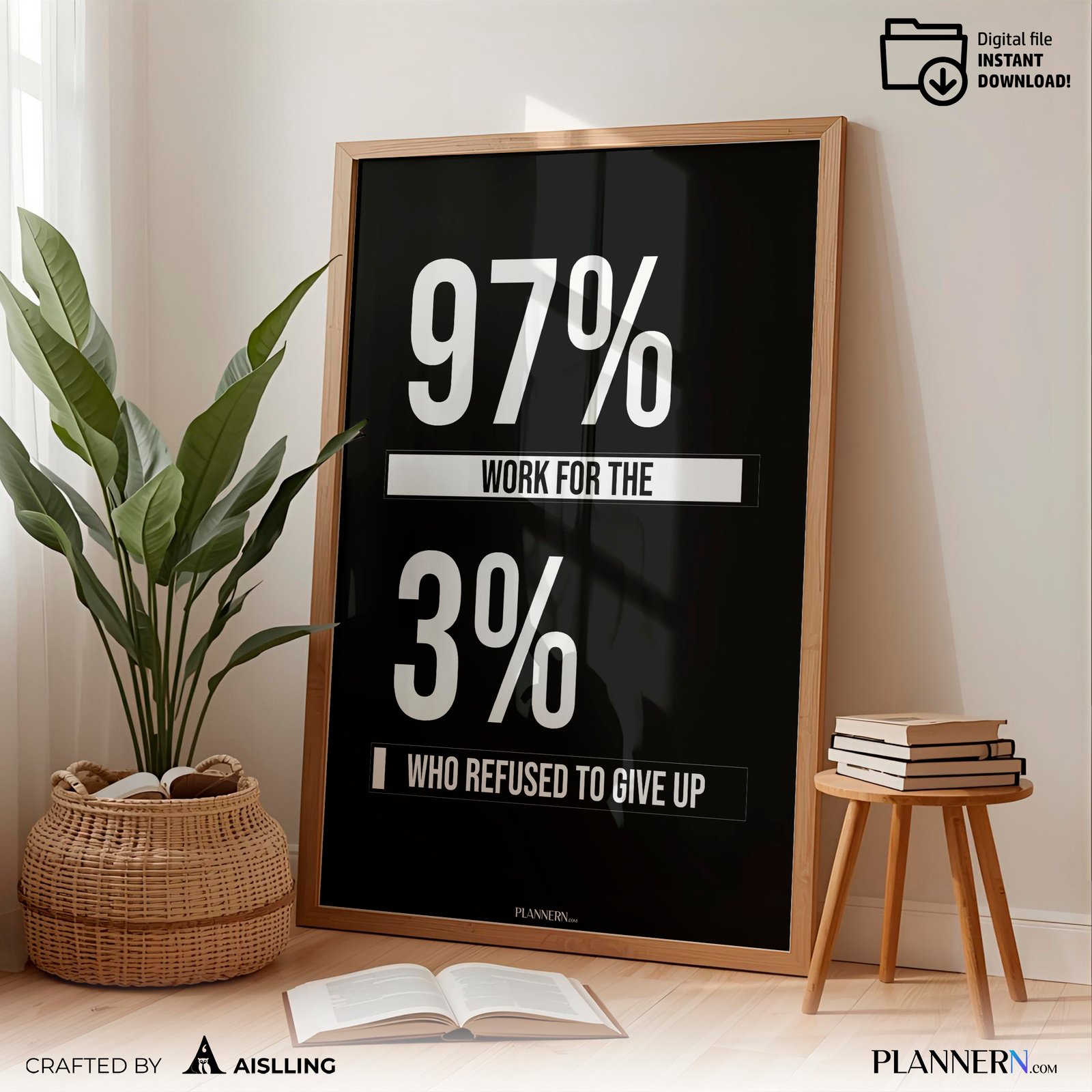 97% work for the 3% who refused to give up