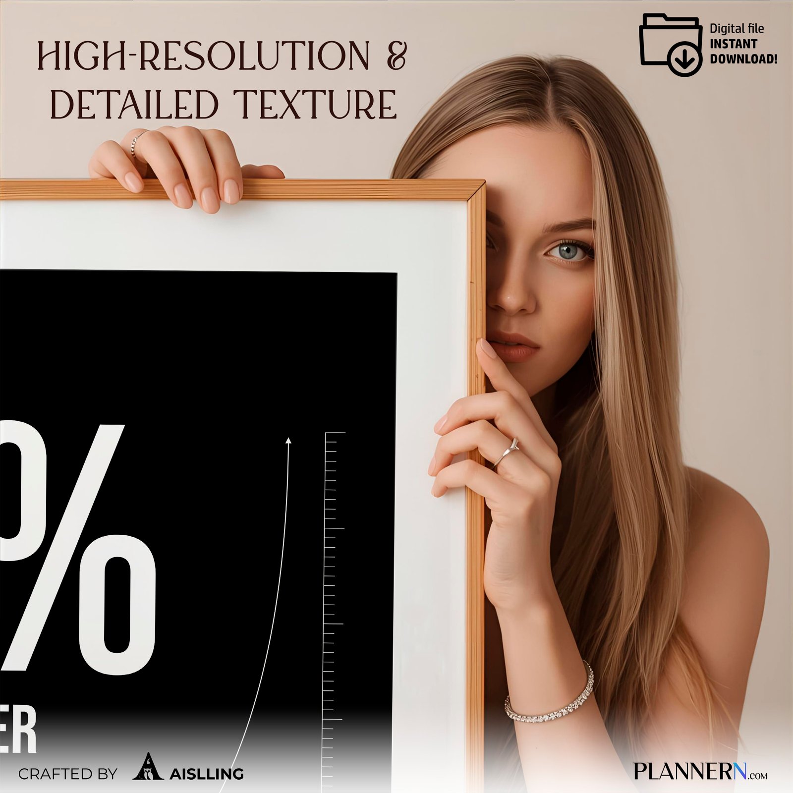 1% Better Every Day | Motivational Quote Wall Art | Digital Download